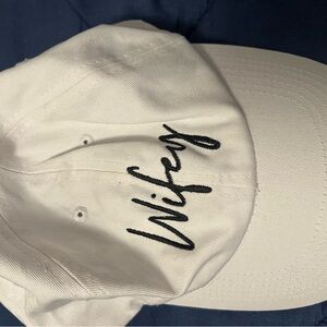 White 'Wifey' Embroidered Cap